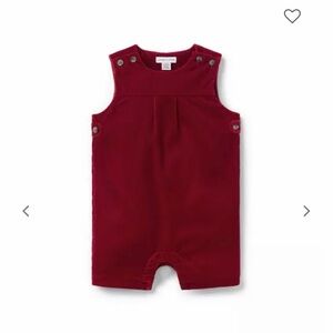 Janie and Jack Vibrant Red Baby Romper